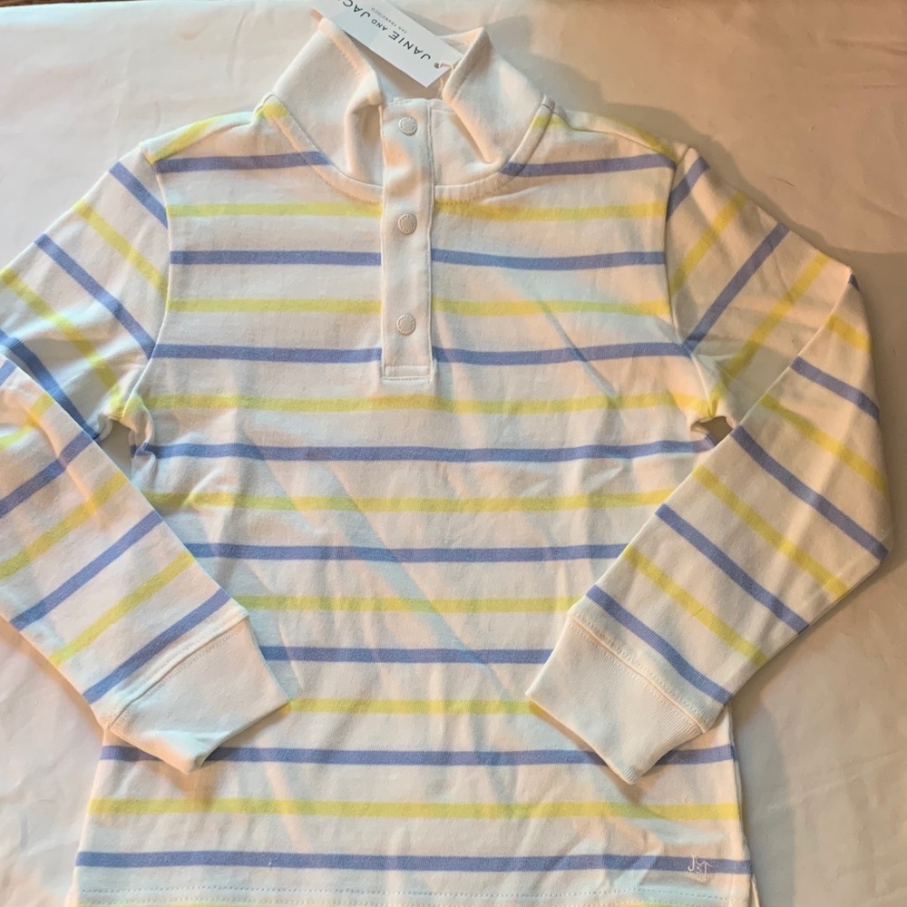 Janie and Jack Blue and Yellow Polo Shirt